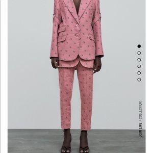 Zara embroidered skirt pants cfda/vogue